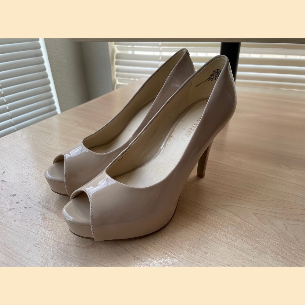Nine West Peep Toe Platform Pumps 5.5M